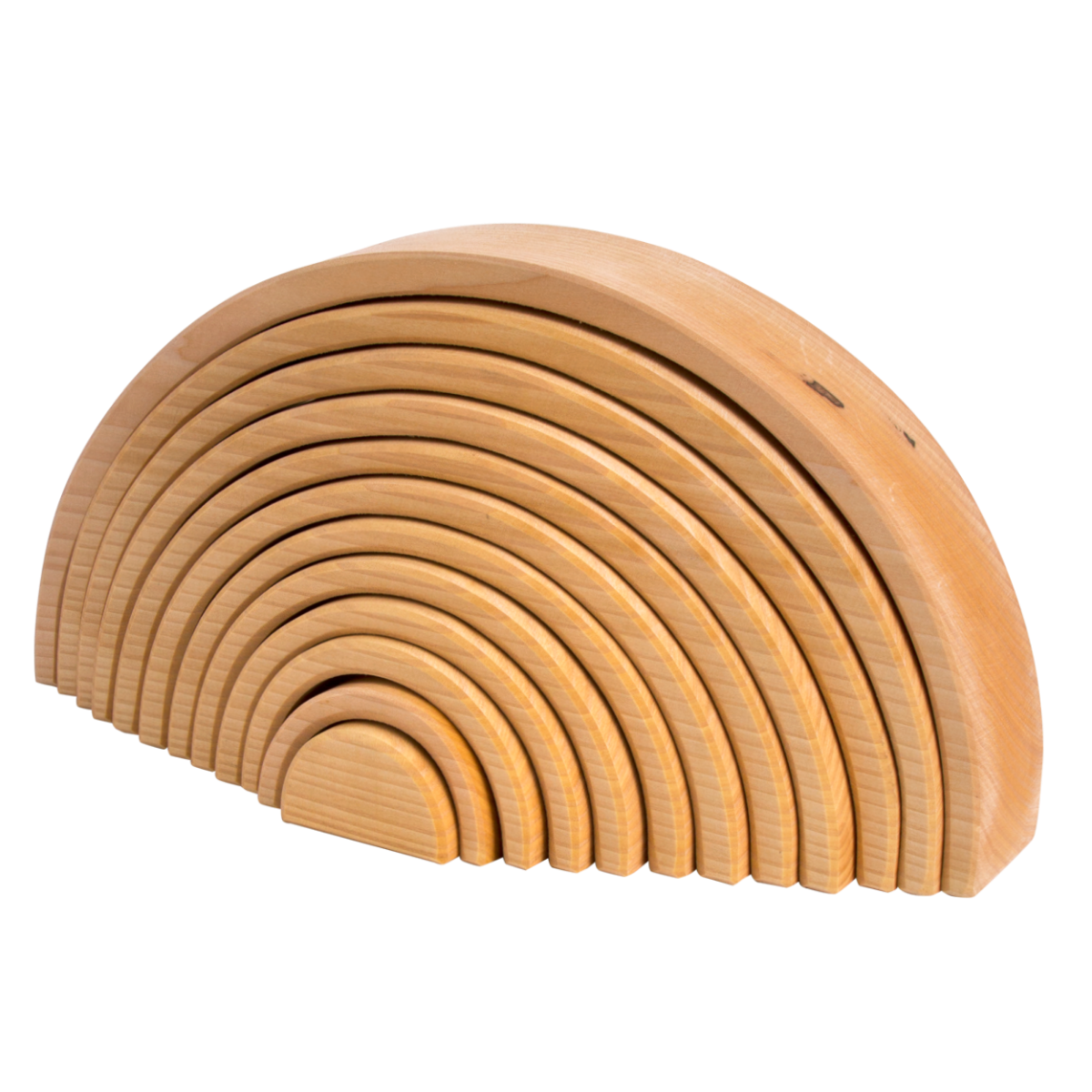 Natural wooden rainbow top