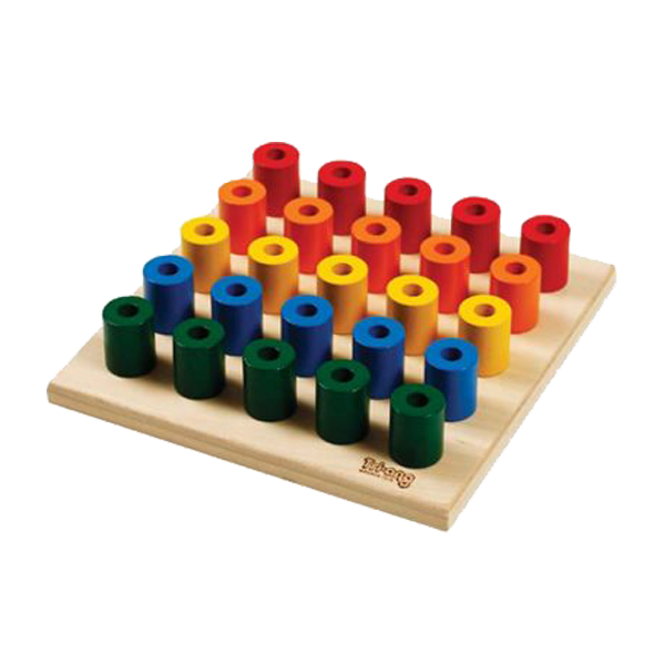 Peg board sales stacking toy